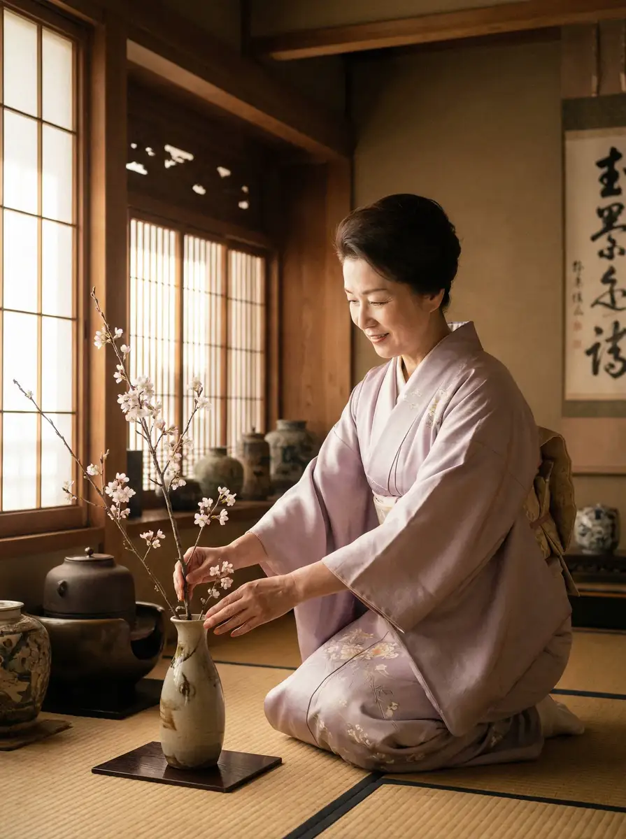 一位优雅的 大屁股 | 大屁股官网 - 最新资讯大屁股聚集地 在和室中插花
